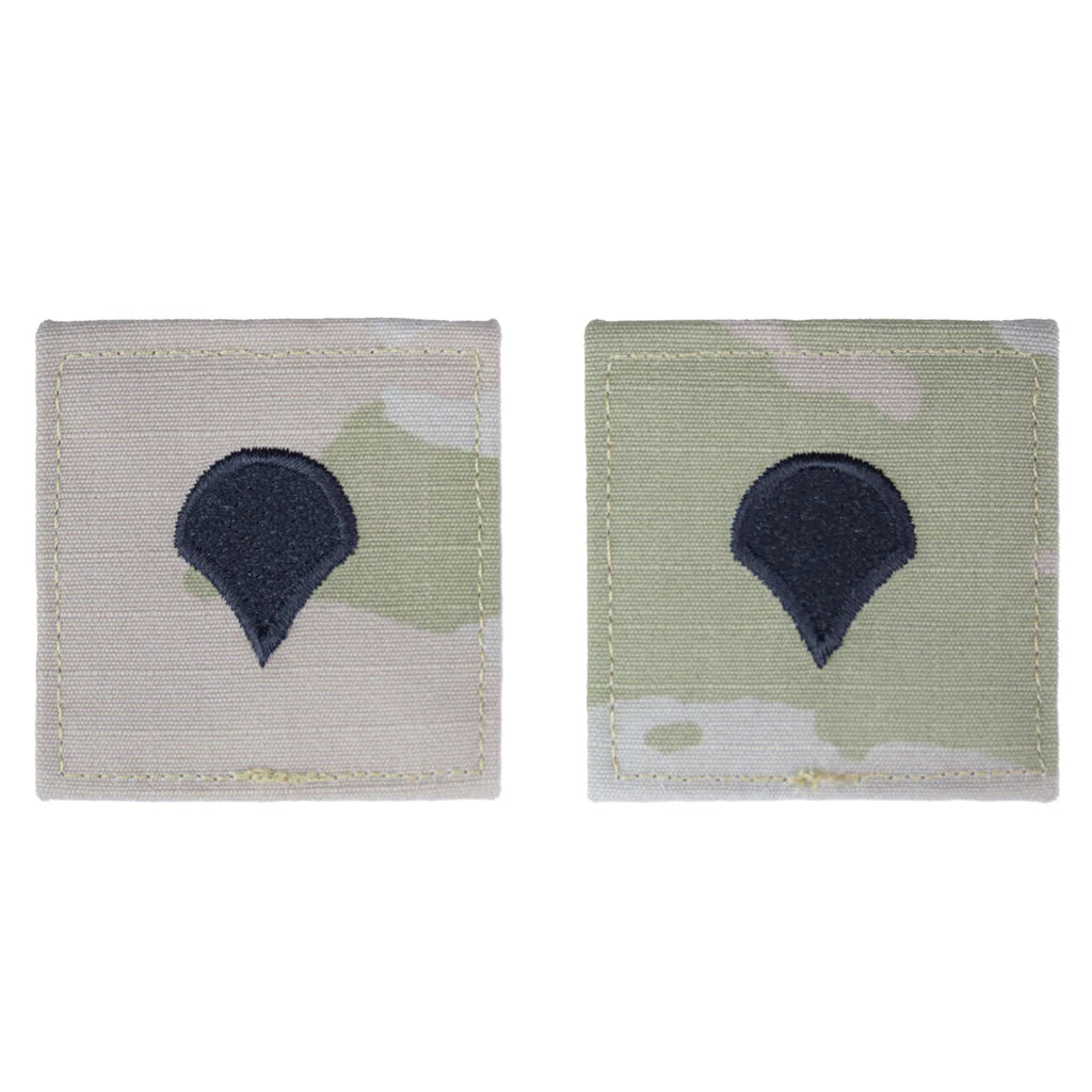 Army embroidered OCP with hook rank insignia: SPECIALIST