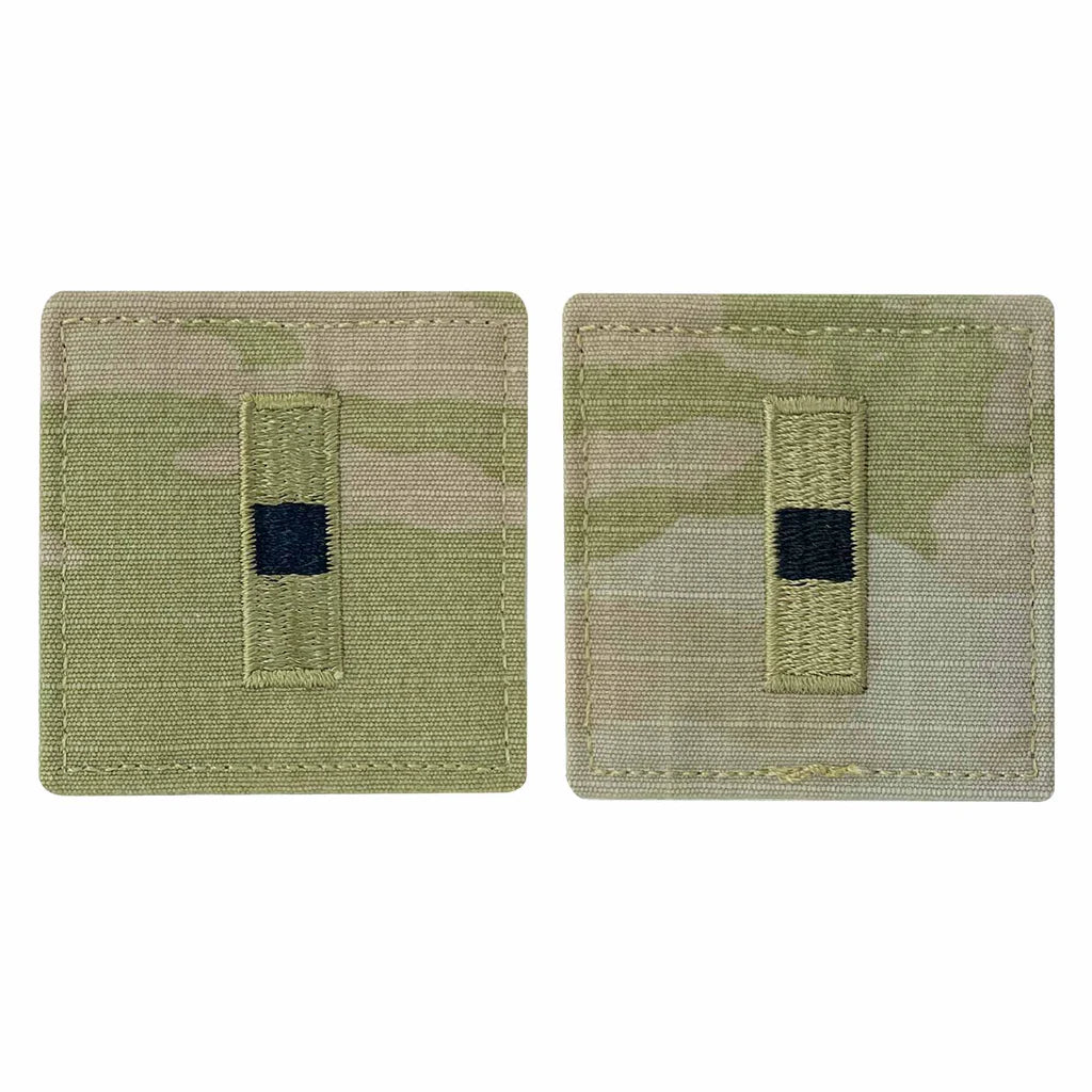 Army embroidered OCP with hook rank insignia: WARRANT OFFICER 1