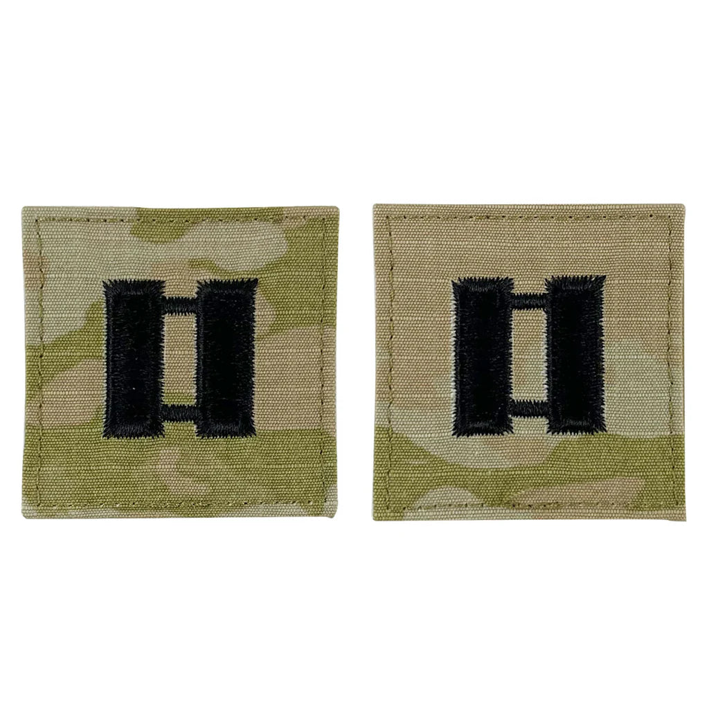 Army embroidered OCP with hook rank insignia: CAPTAIN