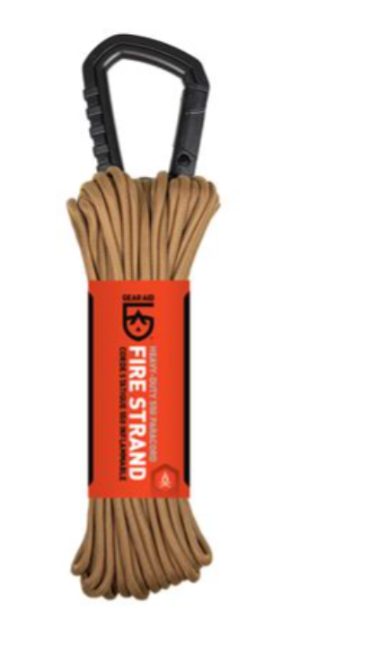 FIRE STRAND 550 PARACORD 50 FT COYOTE
