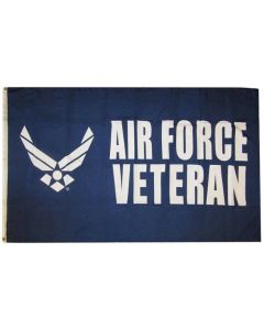 AIR FORE VETERAN W/ WINGS FLAG