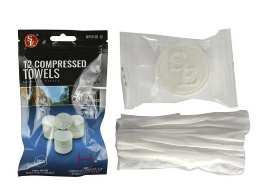 2-Pack Compressed Disposable Towels