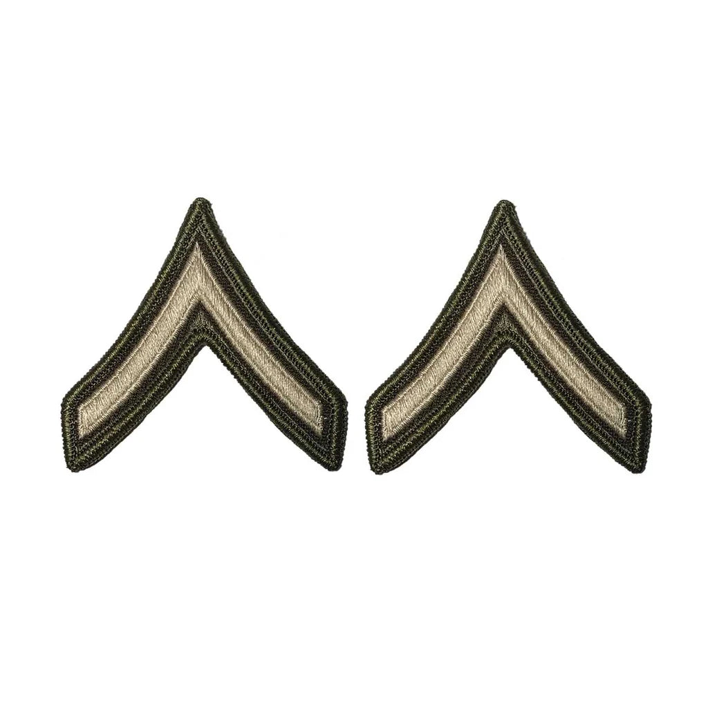 Army Green Service Uniform Chevron: PRIVATE