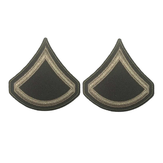 Army Green Service Uniform Chevron: PRIVATE FIRST CLASS