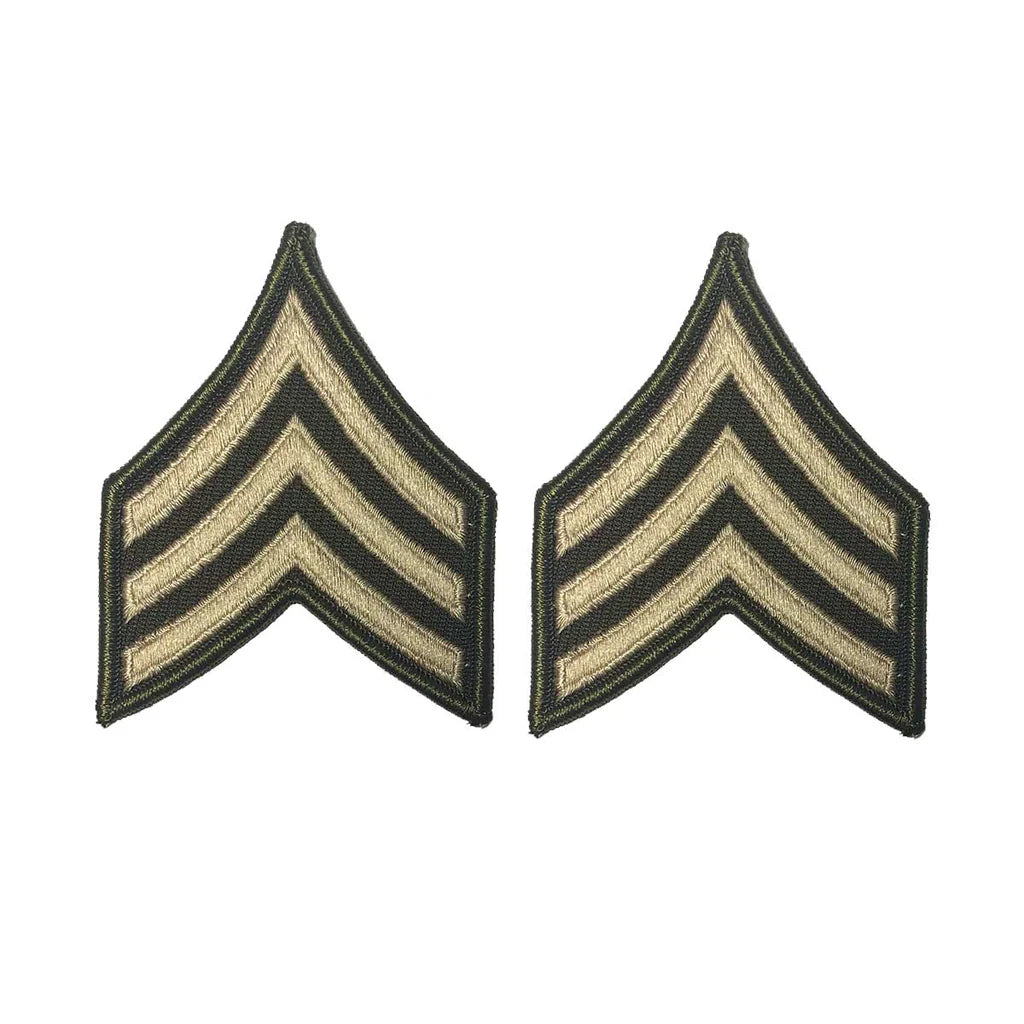 Army Green Service Uniform Chevron: SERGEANT