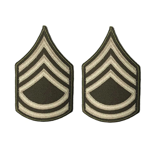 Army Green Service Uniform Chevron: SERGEANT FIRST CLASS