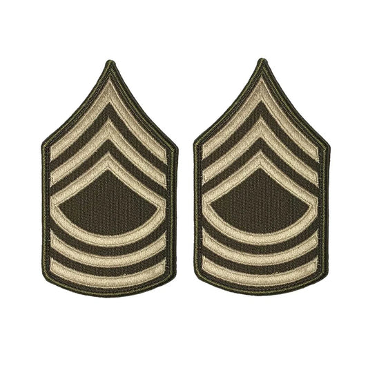 Army Green Service Uniform Chevron: MASTER SERGEANT