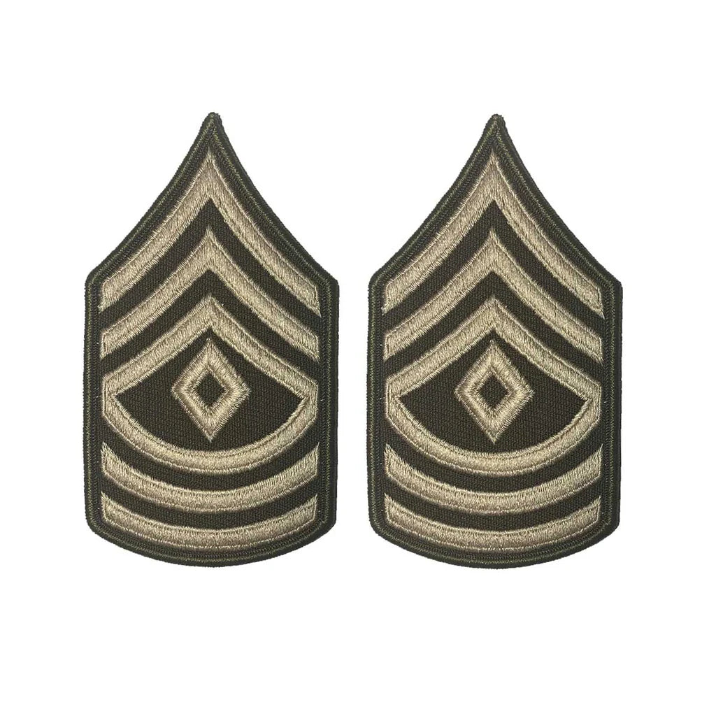 Army Green Service Uniform Chevron: FIRST SERGEANT