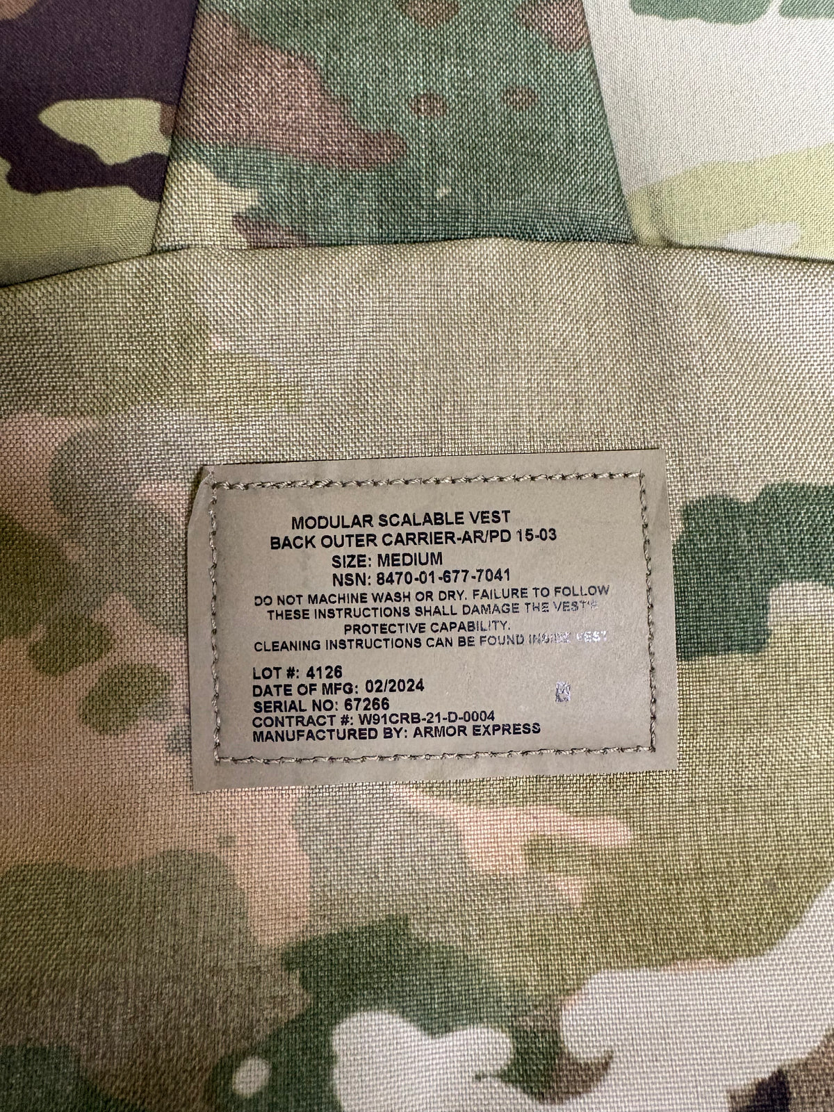Modular Scalable Vest size medium with Kevlar inserts and concealable vest