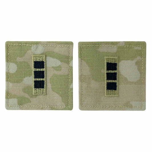 Army embroidered OCP with hook rank insignia: WARRANT OFFICER 3