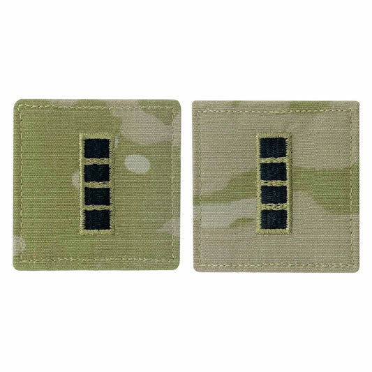 Army embroidered OCP with hook rank insignia: WARRANT OFFICER 4
