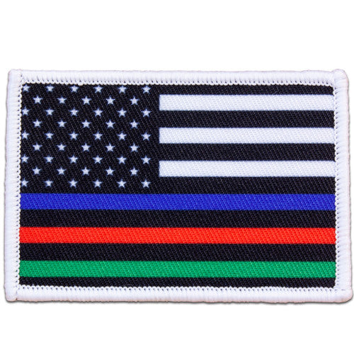 Morale Patch - Police-Fire-Military Flag