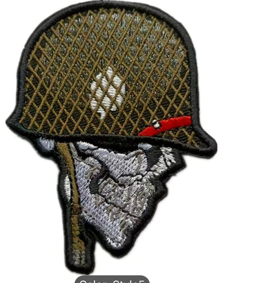 MILITARY SKULL PATCH