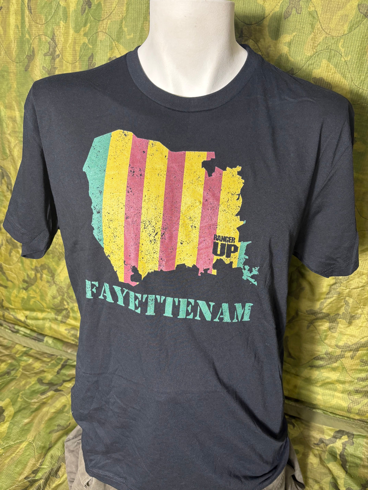 Black Fayettenam Graphic T-Shirt