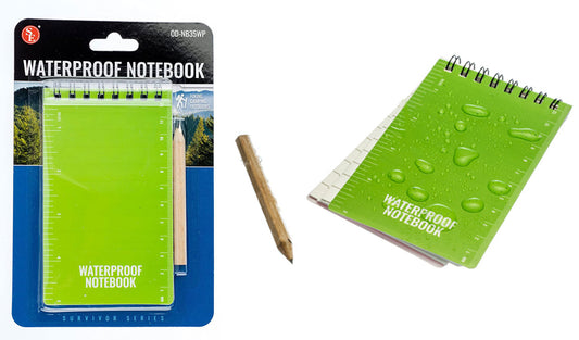 3"x 5" Waterproof Notebook With Pencil