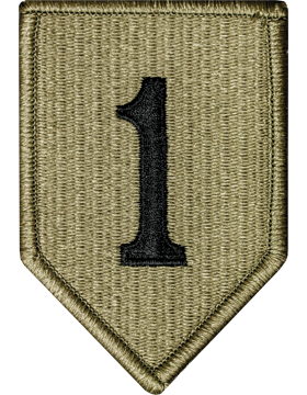 1st Infantry Division Scorpion Patch with Fastener