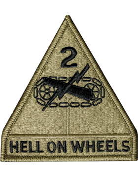 2nd Armor Division Scorpion Patch with Fastener