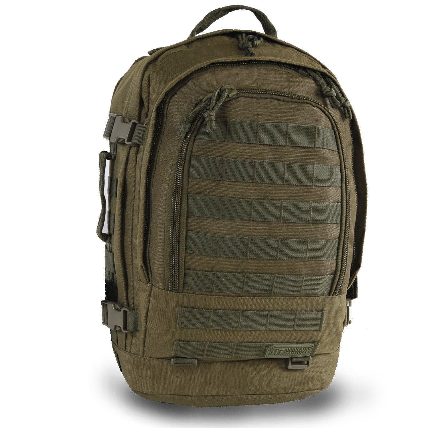 Highland Tactical Rumble Heavy Duty Tactical Backpack (Green)
