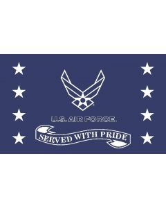 AIR FORCE SERVED WITH PRIDE FLAG