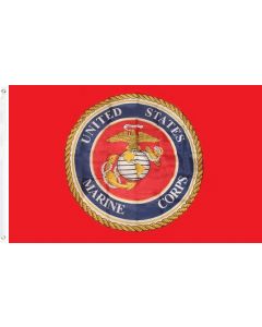 United States Marine logo Flag