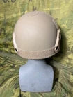 Level IIIA Coyote High Cut Helmet Adjustable Chinstrap W/ Integrated NVG Mount