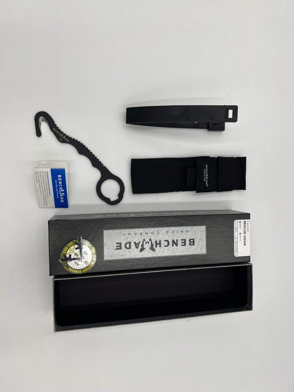 Benchmade 8 BLKW Safety Cutter and Rescue Hook